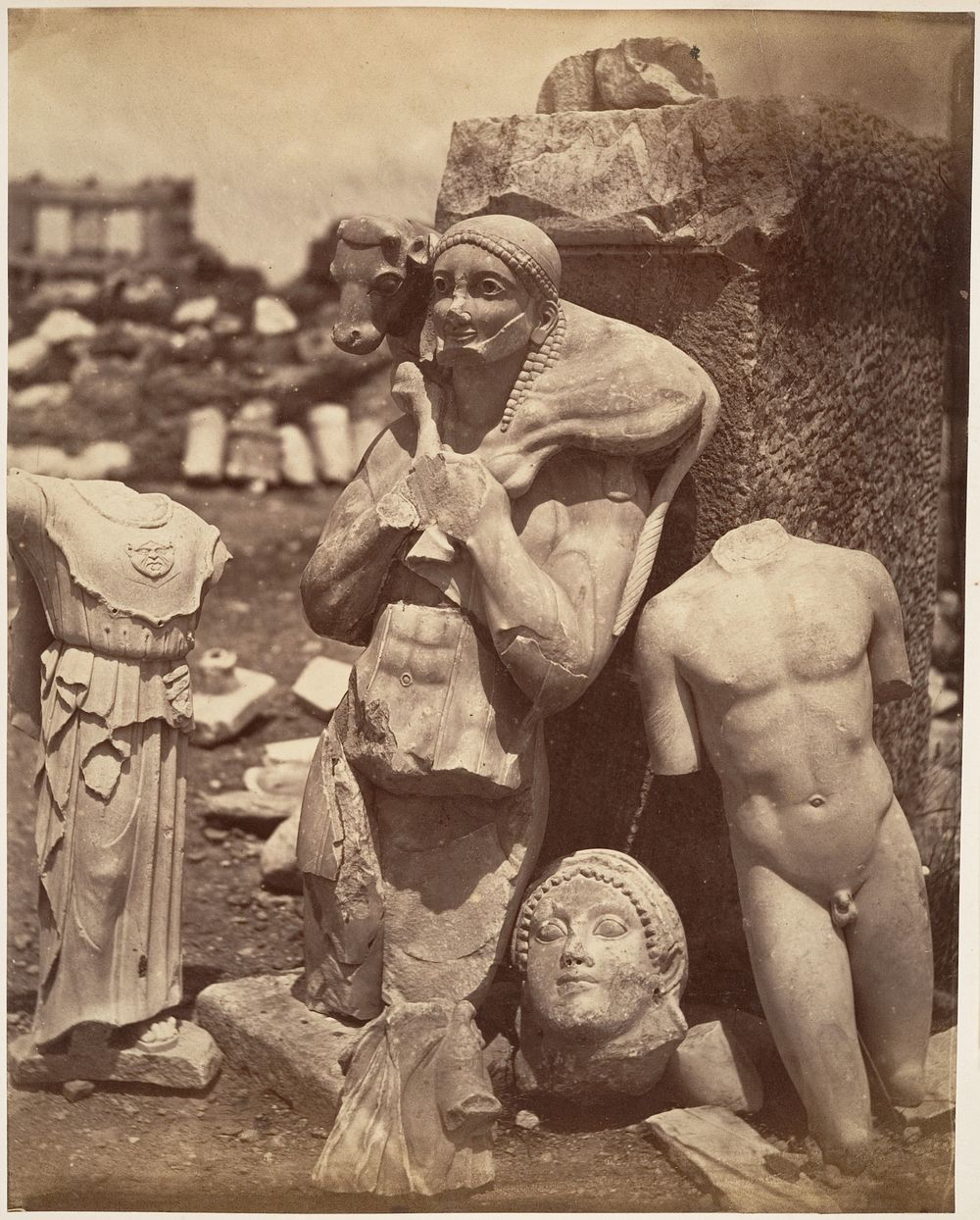The Calf-Bearer and the Kritios Boy Shortly After Exhumation on the Acropolis; Danseuse du Temple de Bacchus  by Unknown