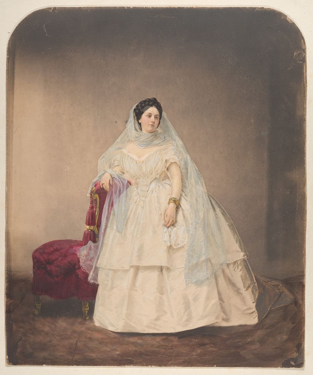 Portrait in a White Dress by Pierre-Louis Pierson