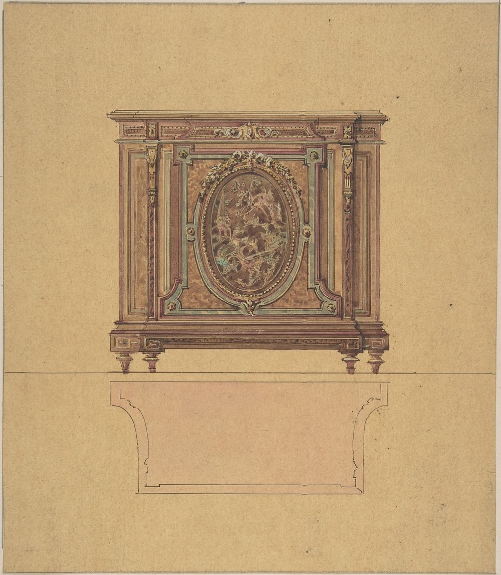 Design for a Commode by A. Damon et Cie.