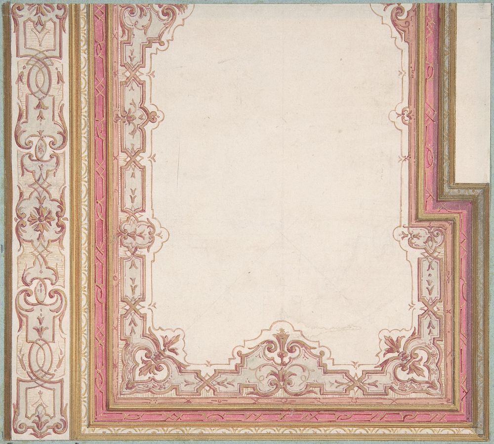 Ceiling Design for Madame Hope's Bedroom by Jules Edmond Charles Lachaise and Eugène Pierre Gourdet