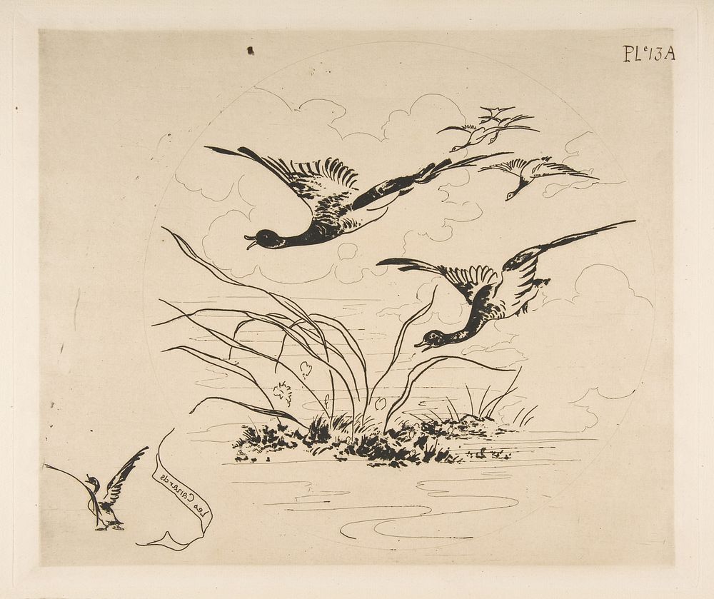 Decoration for a Plate: Ducks