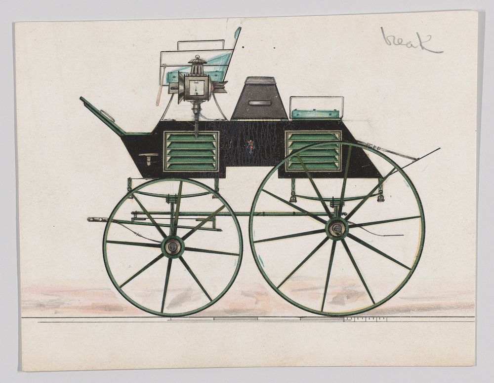 Design for Game Wagon, Manufacturer : Brewster & Co.