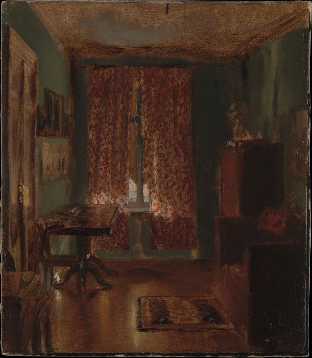 The Artist's Sitting Room in Ritterstrasse by Adolph Menzel