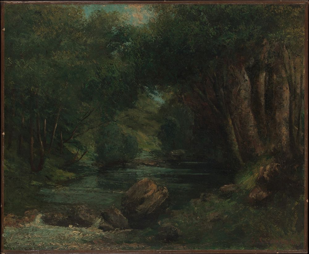 A Brook in the Forest by Gustave Courbe