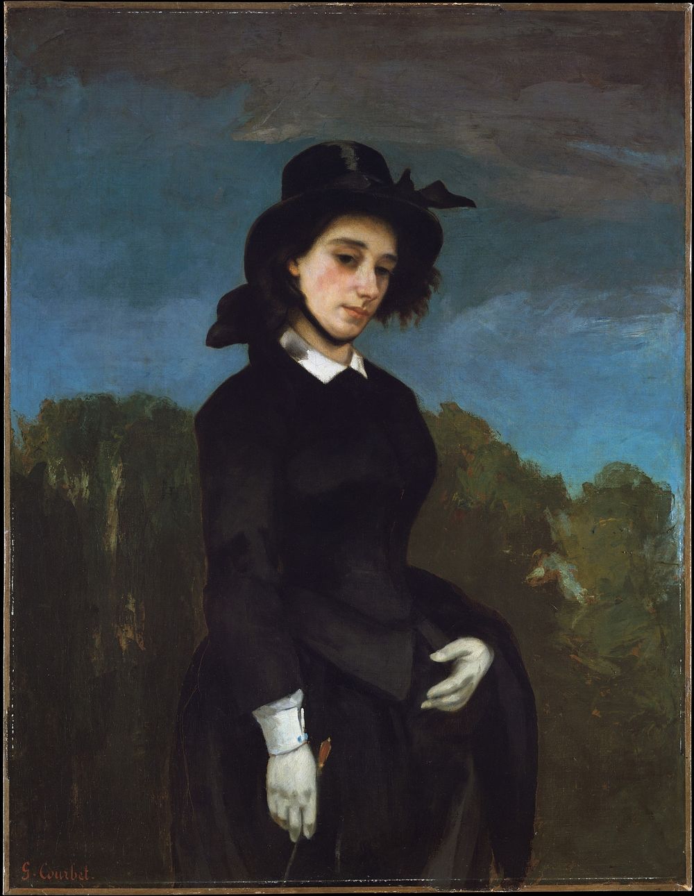 Woman in a Riding Habit (L'Amazone) by Gustave Courbet