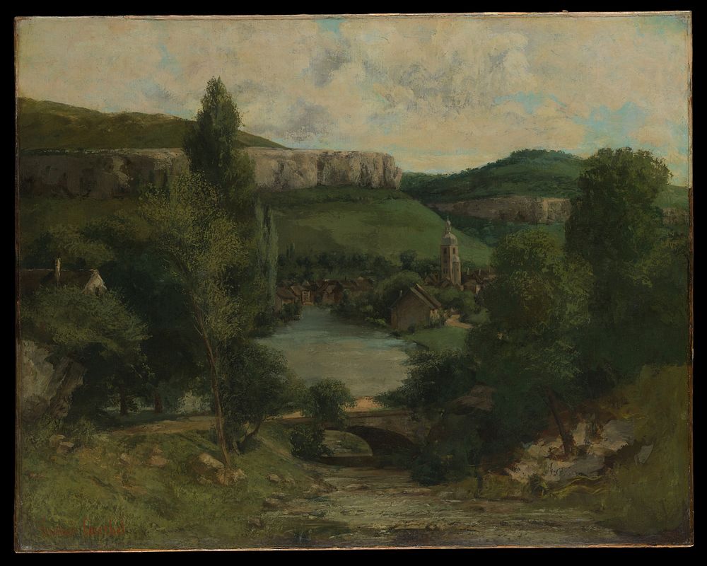 View of Ornans by Gustave Courbet 