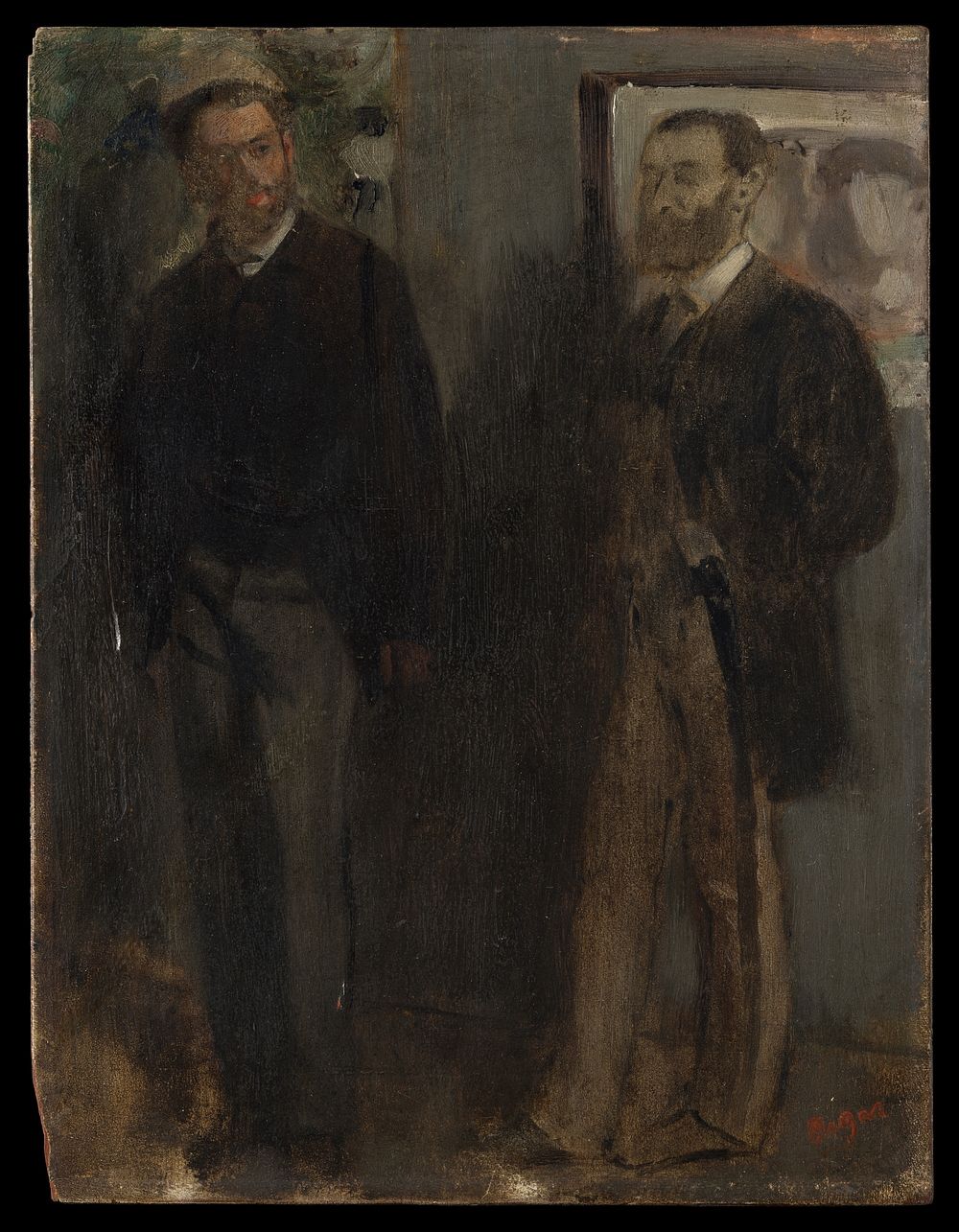 Two Men by Edgar Degas