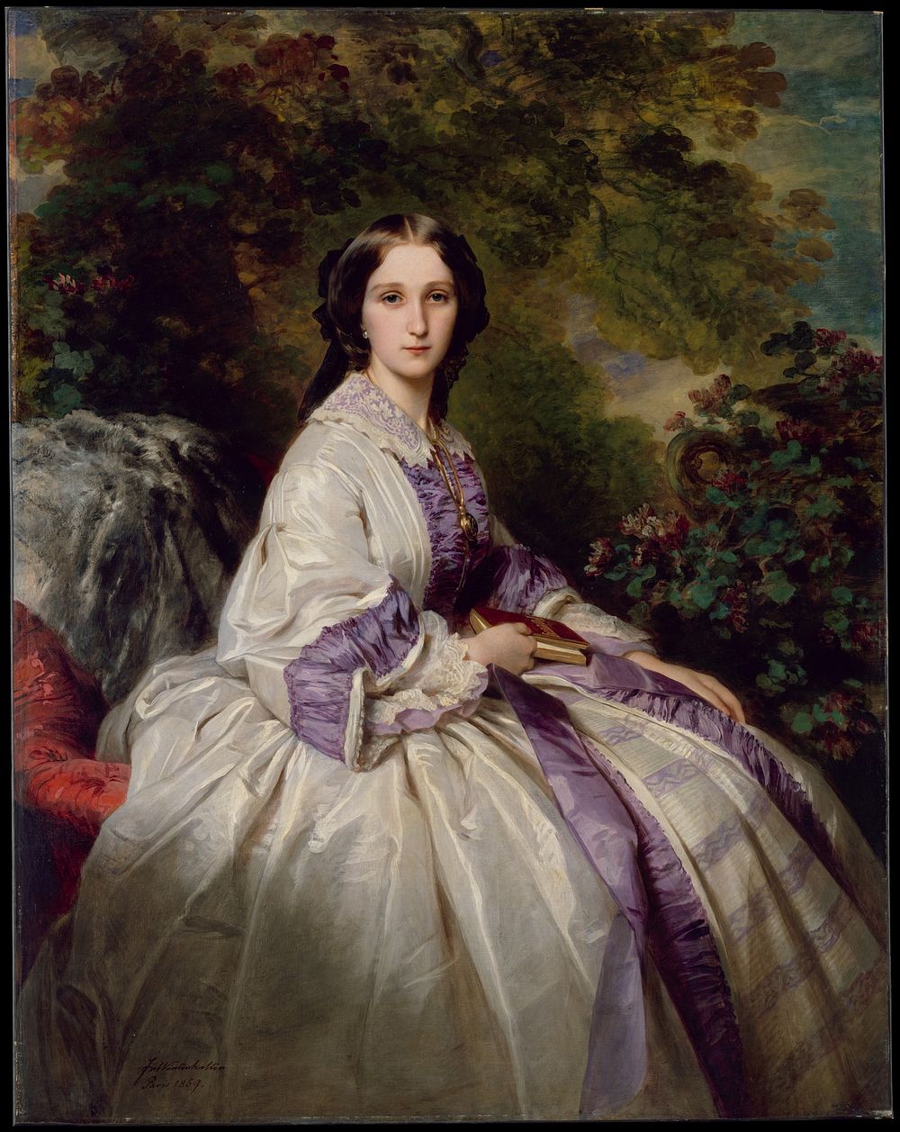 Countess Alexander Nikolaevitch Lamsdorff (Maria Ivanovna Beck, 1835&ndash;1866) by Franz Xaver Winterhalter