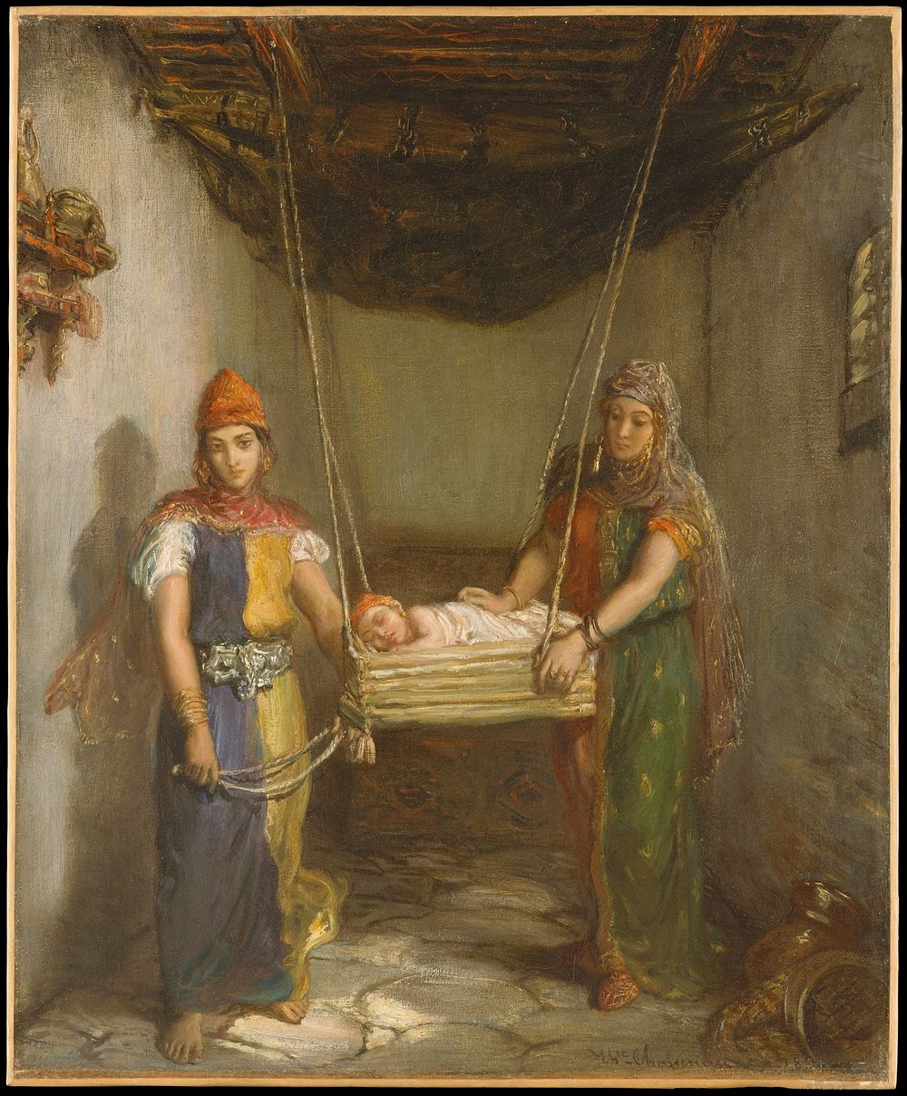Scene in the Jewish Quarter of Constantine by Th&eacute;odore Chass&eacute;riau