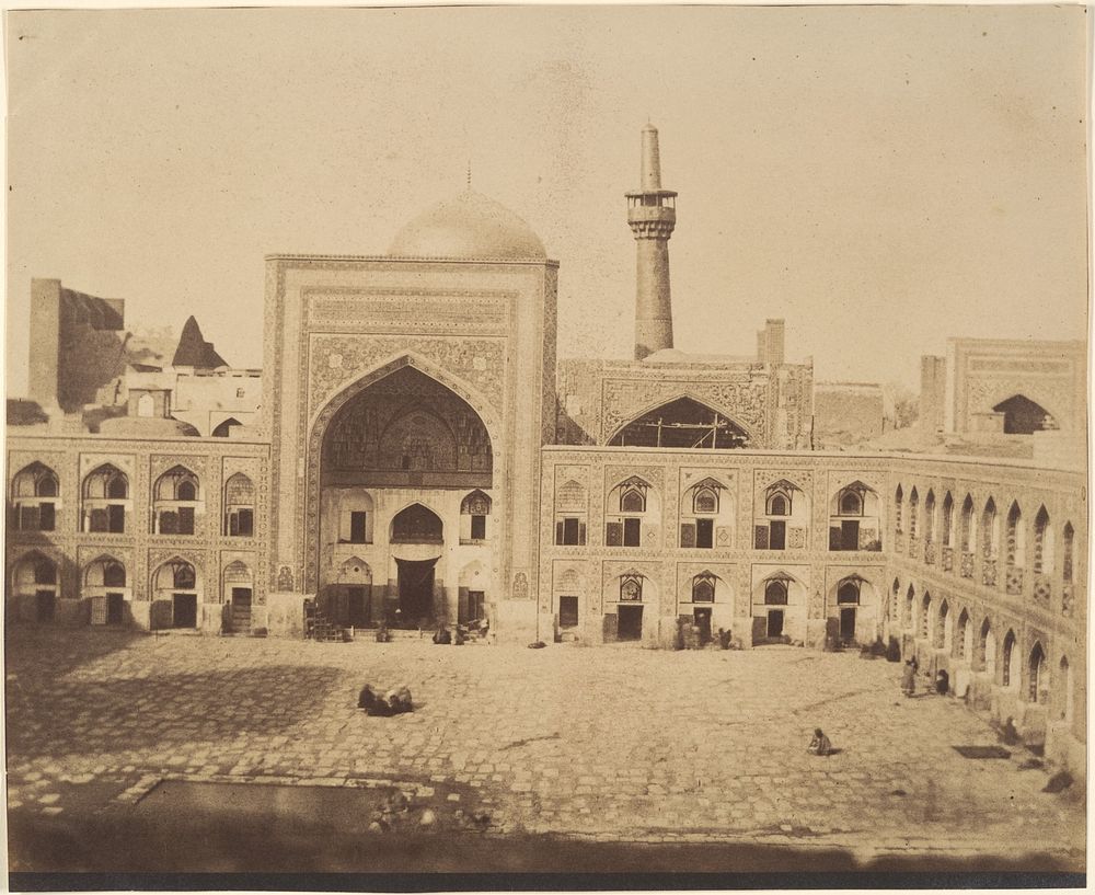 [New Court of Imam Riza, MESHED], possibly by Luigi Pesce