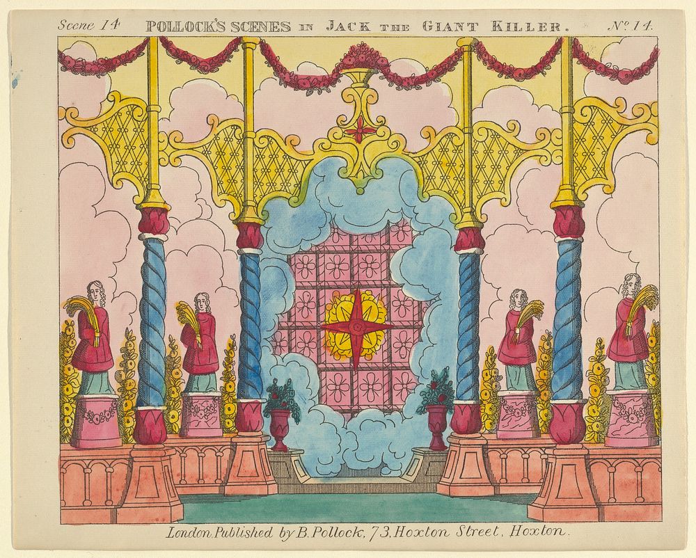 Scene 14, from Jack and the Giant Killer, Scenes for a Toy Theater, Benjamin Pollock (publisher)