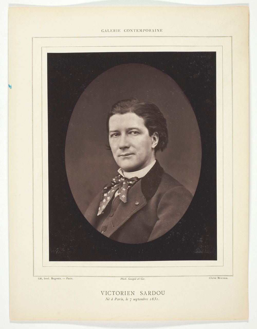 Victorien Sardou (French playwright, 1831-1908) by Ferdinand J. Mulnier