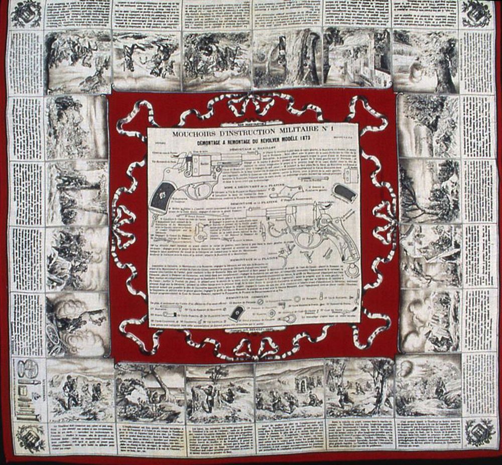 Mouchoirs D'Instruction Militarie No. 1 (Handkerchief) by Alexander Buquet (Designer)