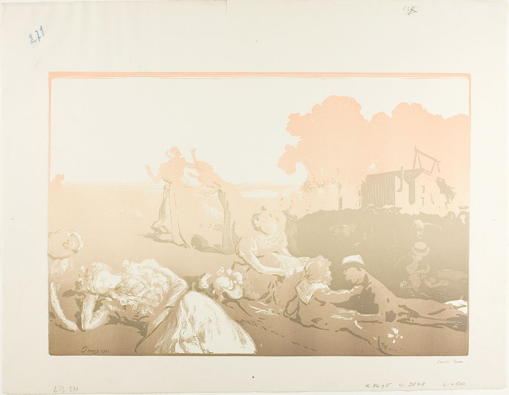 Modern Bucolic by Louis Auguste Lepère