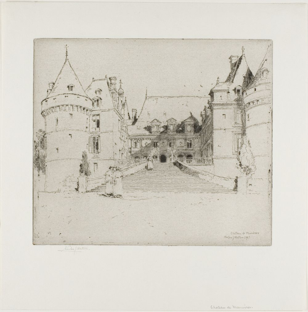 Château de Meanieres by Charles John Watson
