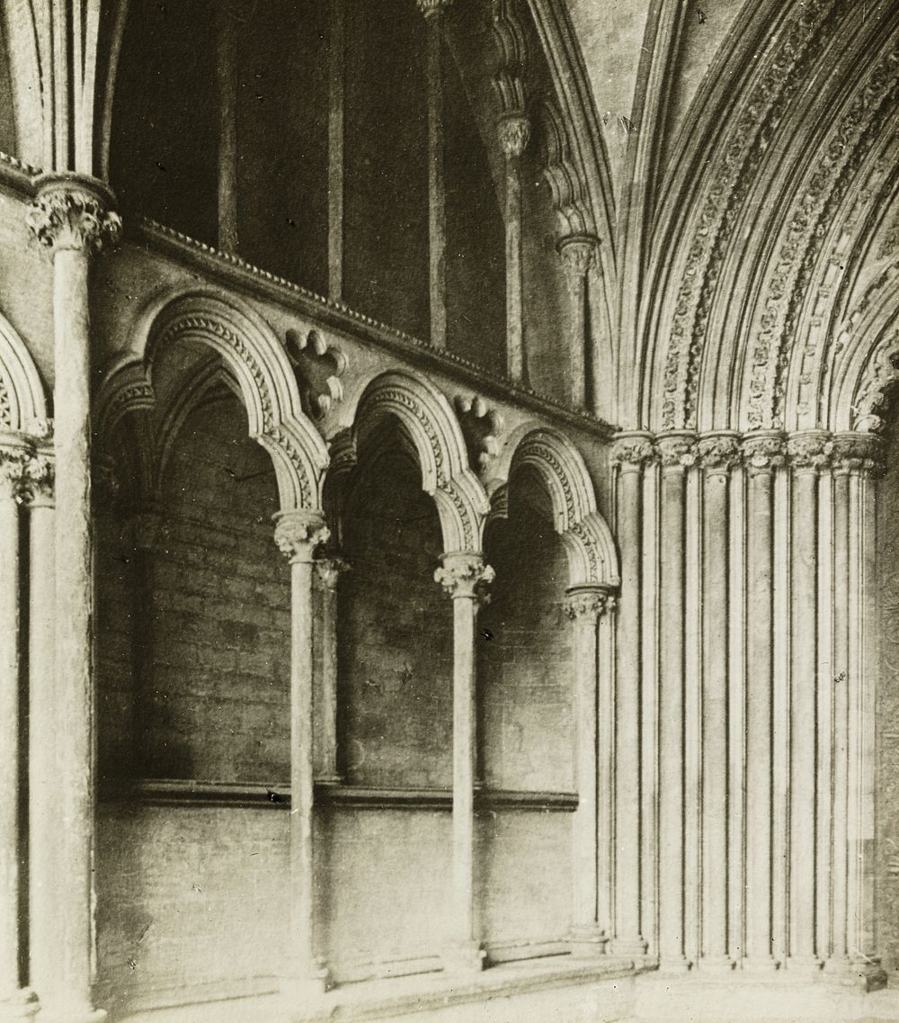 Ely Cathedral: Galilee Porch, details by Frederick H. Evans