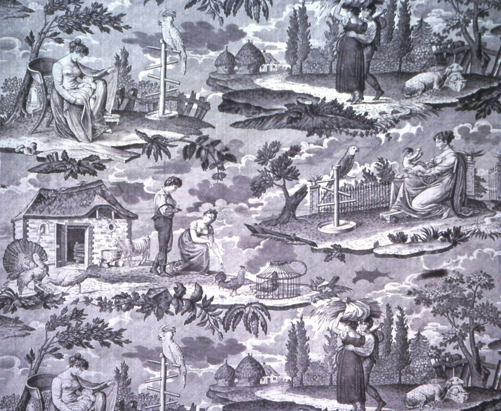 Le Kakatoès (The Cockatoo) (Furnishing Fabric) by Favre-Petitpierre et Cie. (Producer)