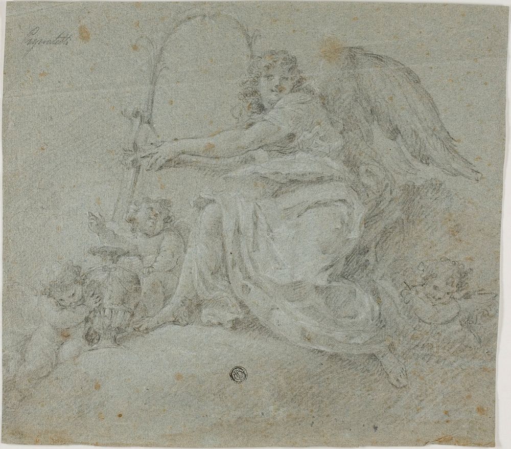 Angel with Lyre by Moncayo Pignatelly