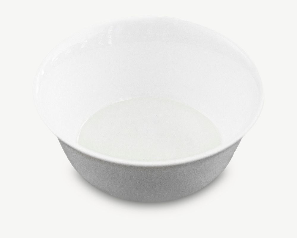 White bowl isolated graphic psd
