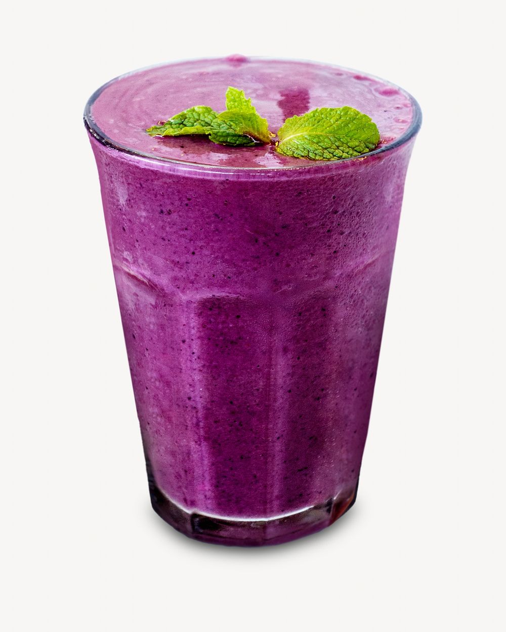 Purple smoothie image on white