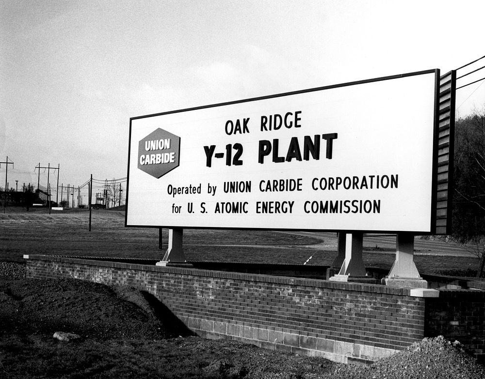 Y-12 Plant Sign Oak Ridge 1971