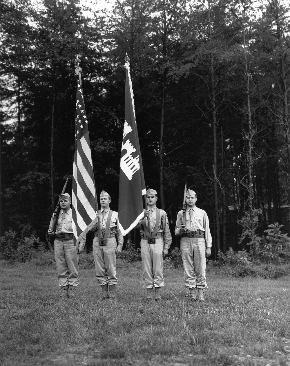 Army Color Guard 1945 Oak Ridge