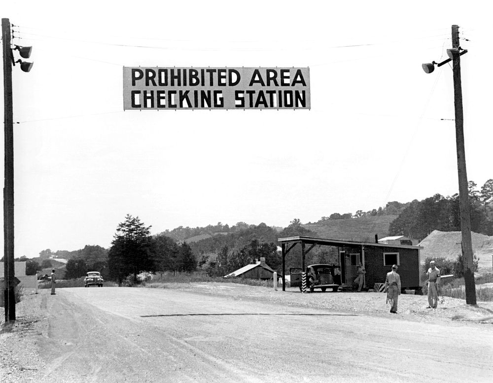 Bethel Valley Road Gate 1944 Oak Ridge