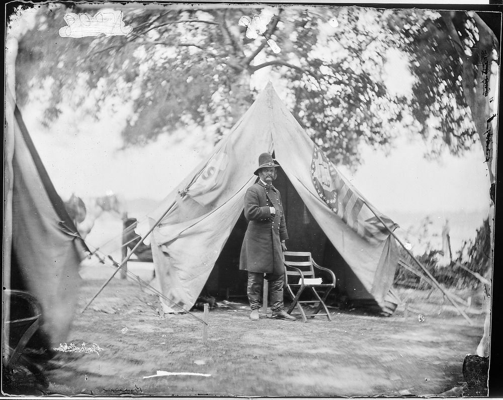 General Ambrose E. Burnside. Photographer: Brady, Mathew. Original public domain image from Flickr