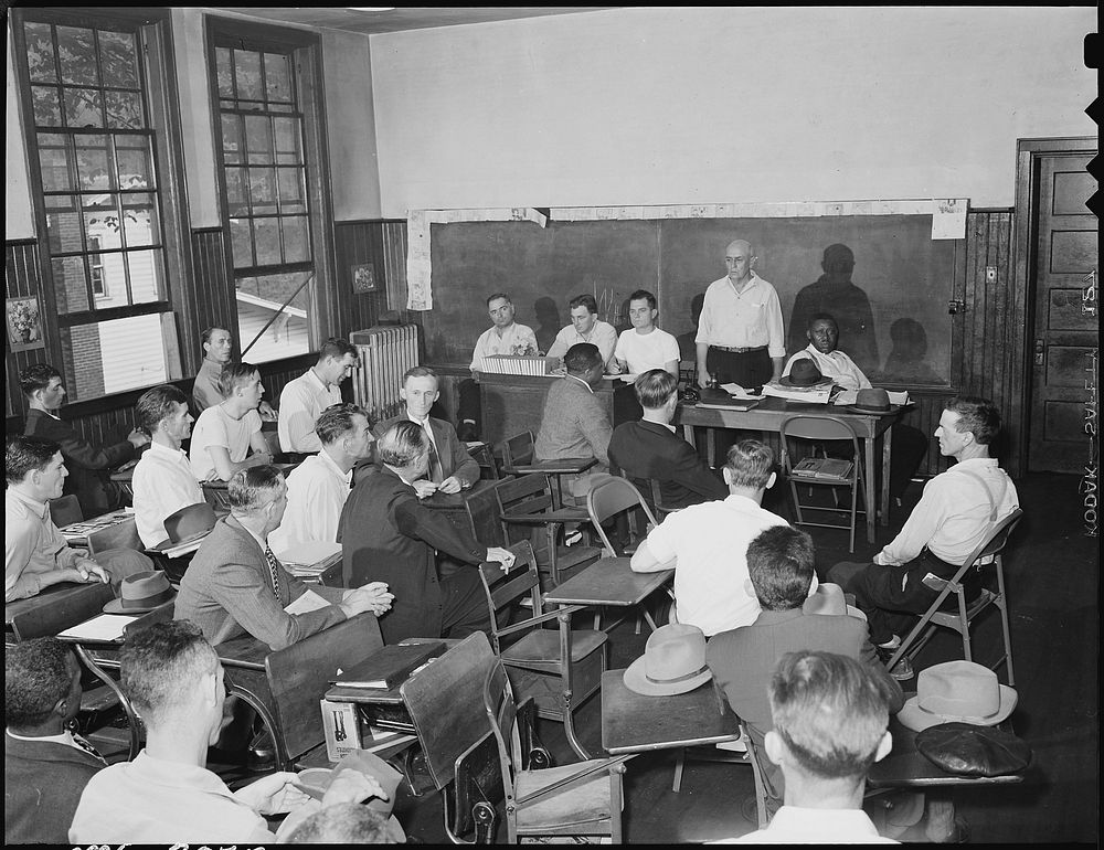 "Local UMWA Union Meeting Is Held on Sunday Morning in Schoolhouse. Inland Steel Company, Wheelwright #1 & 2 Mines…