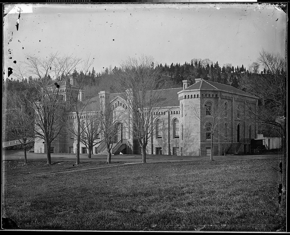 Cadets building, West Point, N.Y. Photographer: Brady, Mathew, 1823 (ca.) - 1896. Original public domain image from Flickr