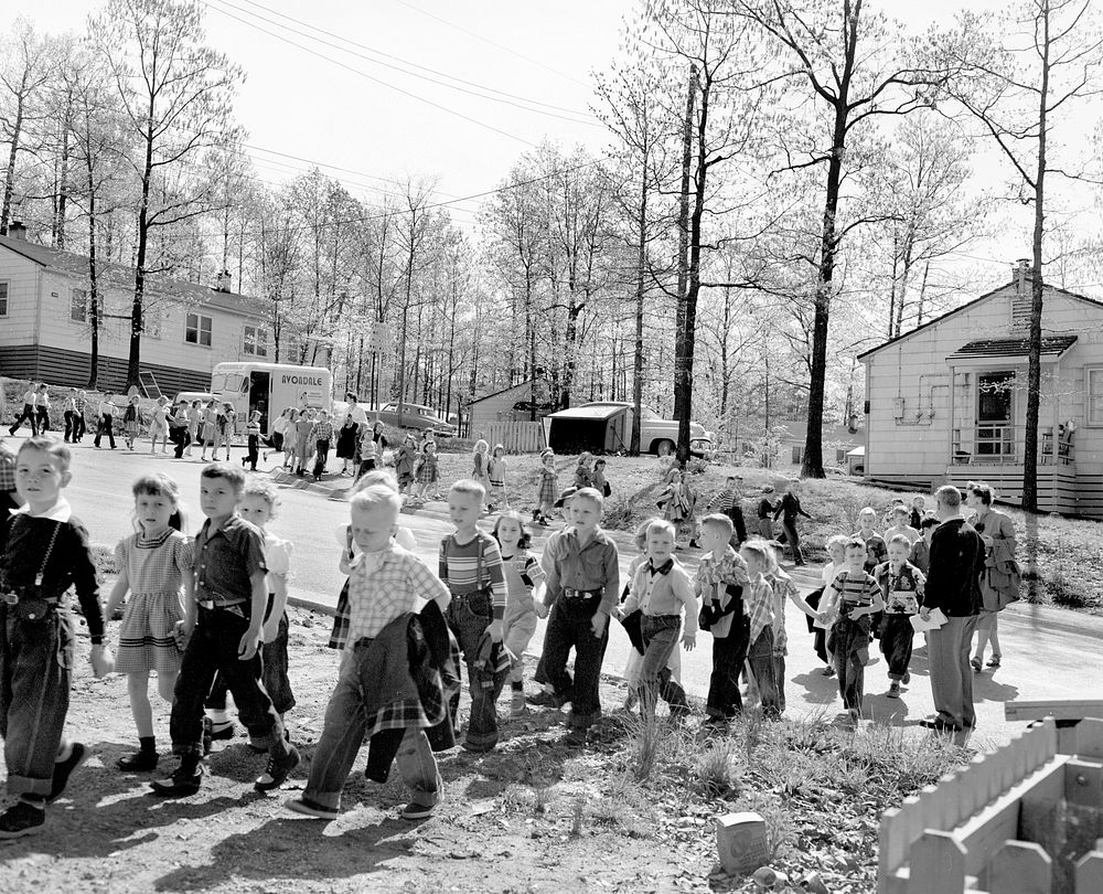 Civil Defense Air Raid Drill Highland View School 1953 Oak Ridge