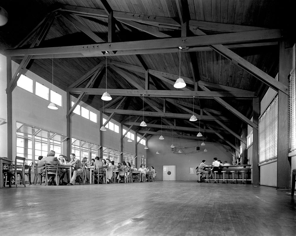Recreation Hall Interior 1945 Oak Ridge