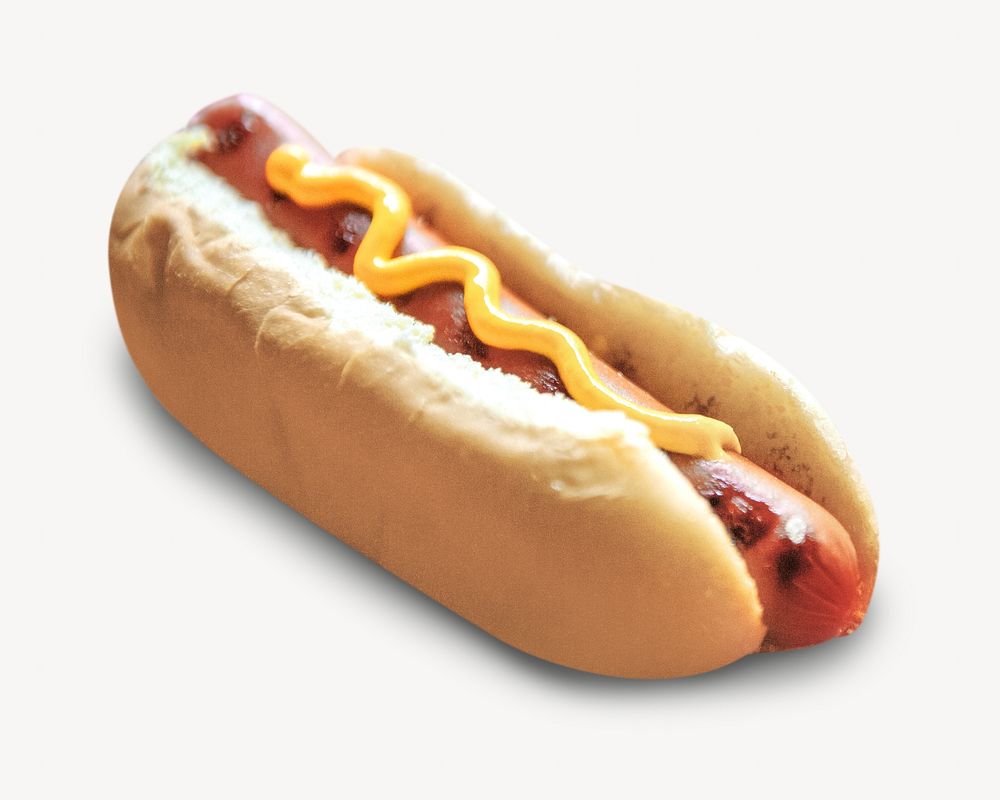 Hotdog fast food, isolated image