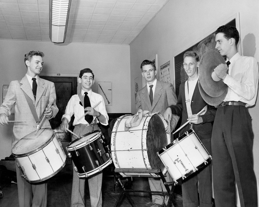 Oak Ridge HS Drummer 1940s