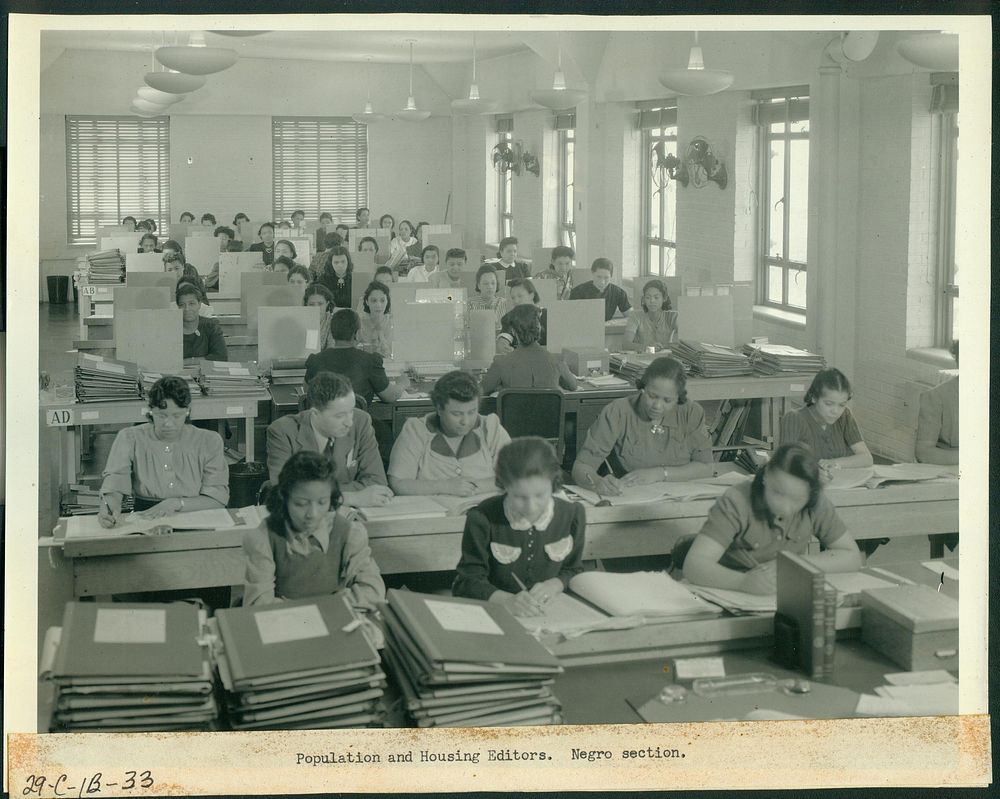 Population and Housing Editors, Negro Section, 1940 - 1941. Original public domain image from Flickr
