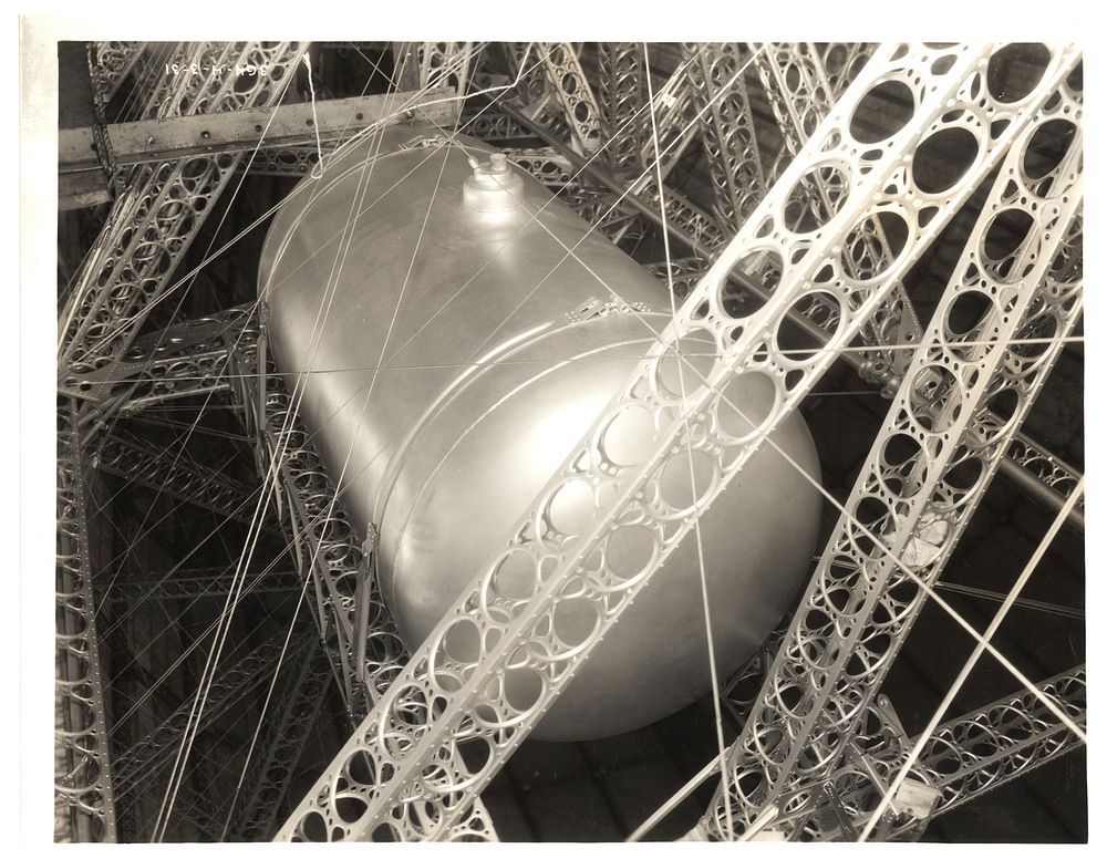 Photograph of a Oil Tank on the USS Akron, ca. 1933. Original public domain image from Flickr