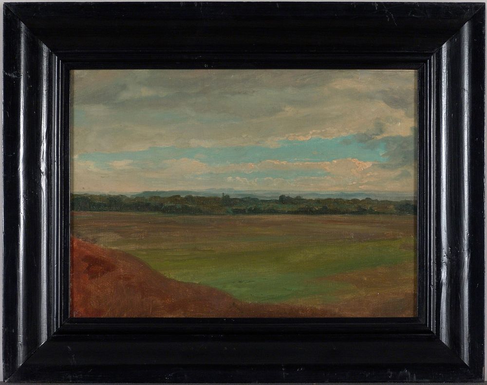 Broad landscape, study, 1855