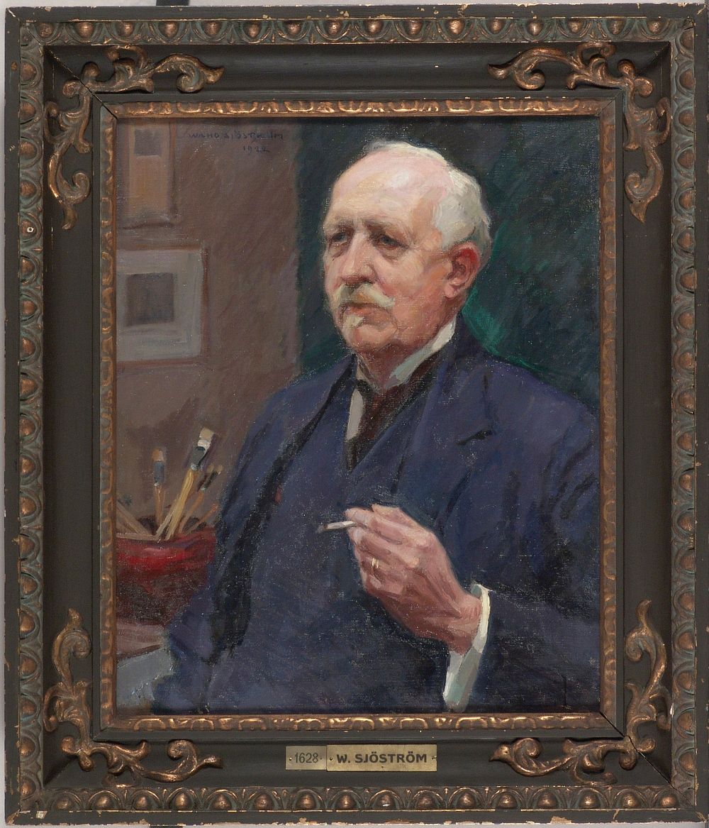 Portrait of the artist woldemar toppelius, 1922