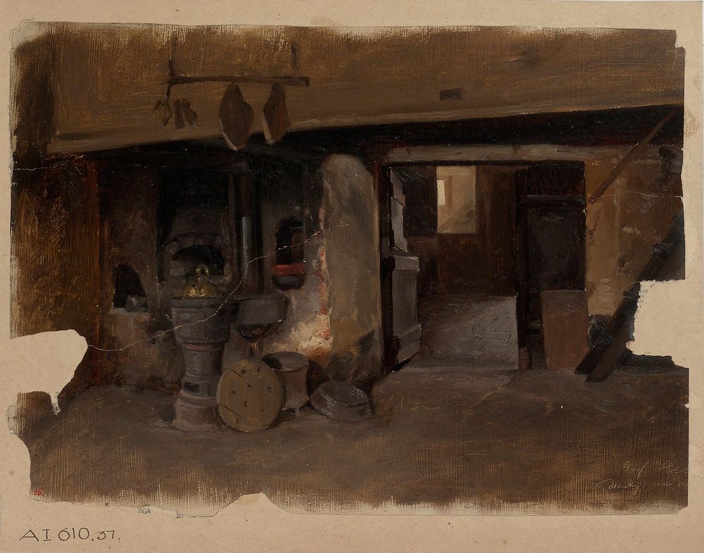 Sisakuva saksalaisesta maalaistalosta, 1850 - 1855