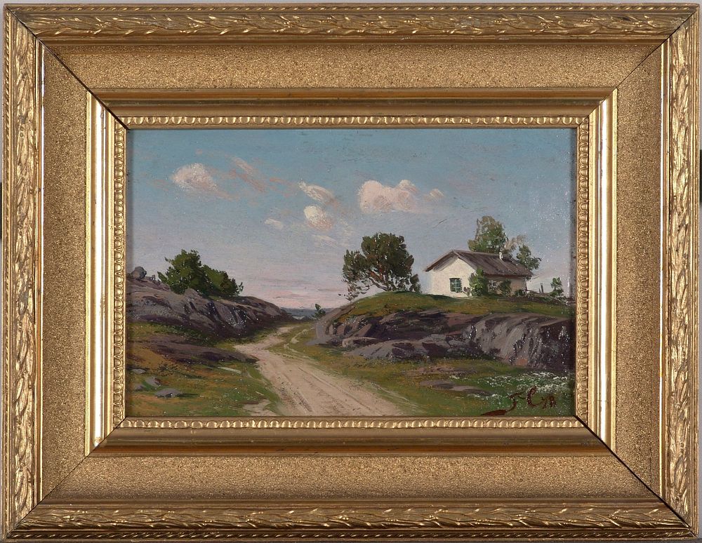 Landscape with cottage, 1878