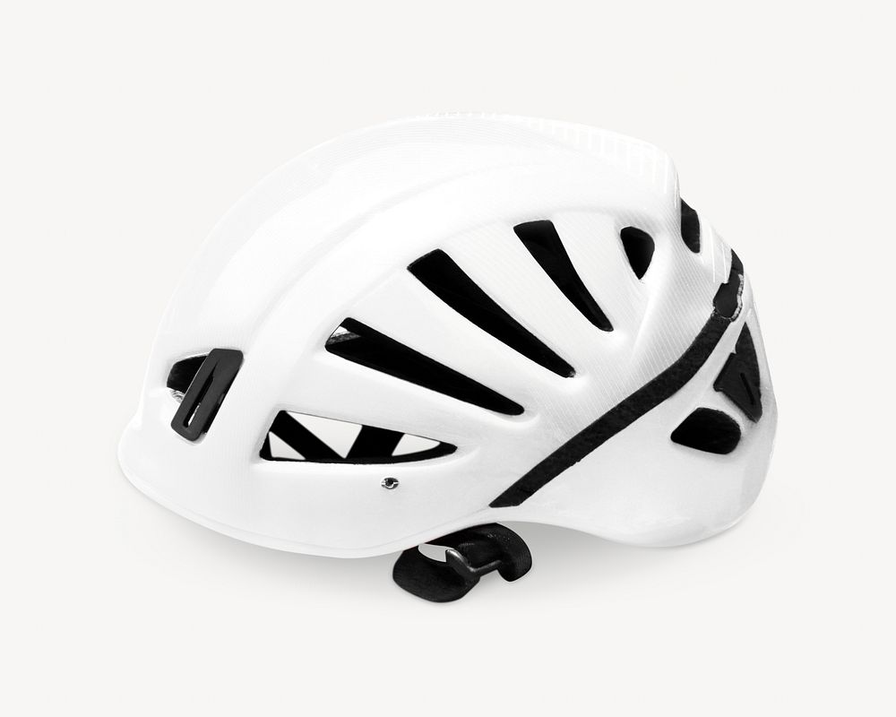 White helmet, isolated object on white