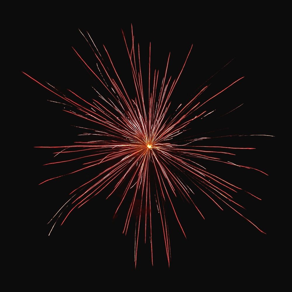 Fireworks celebration, isolated object