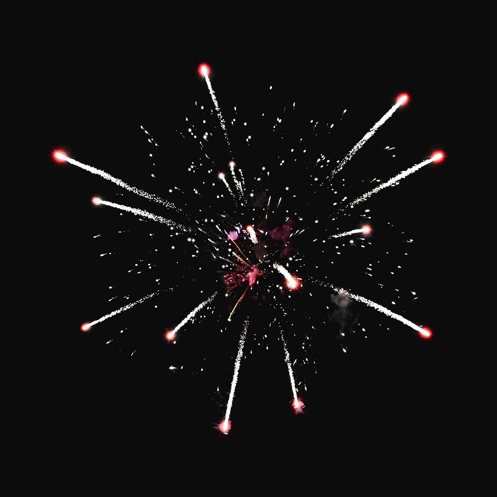 Firework, isolated object