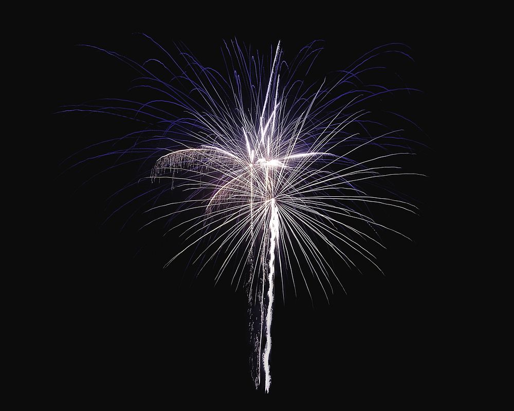 Fireworks, isolated object on white