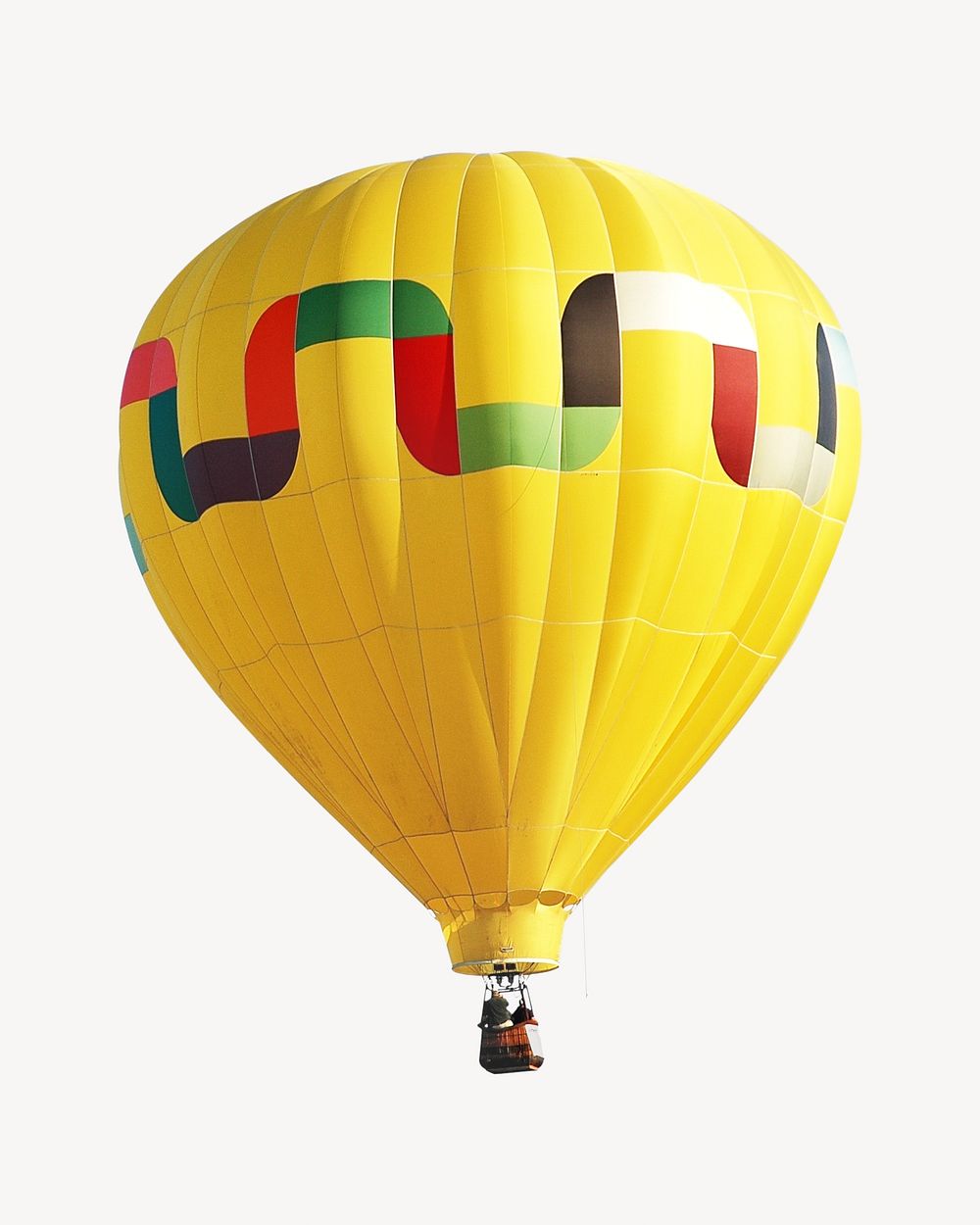 Festival travel balloon isolated image on white
