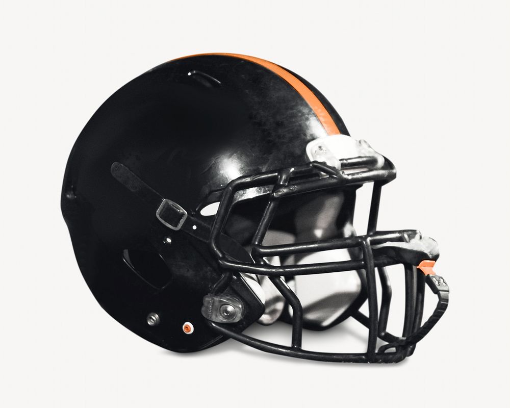 Football helmet, isolated object on white