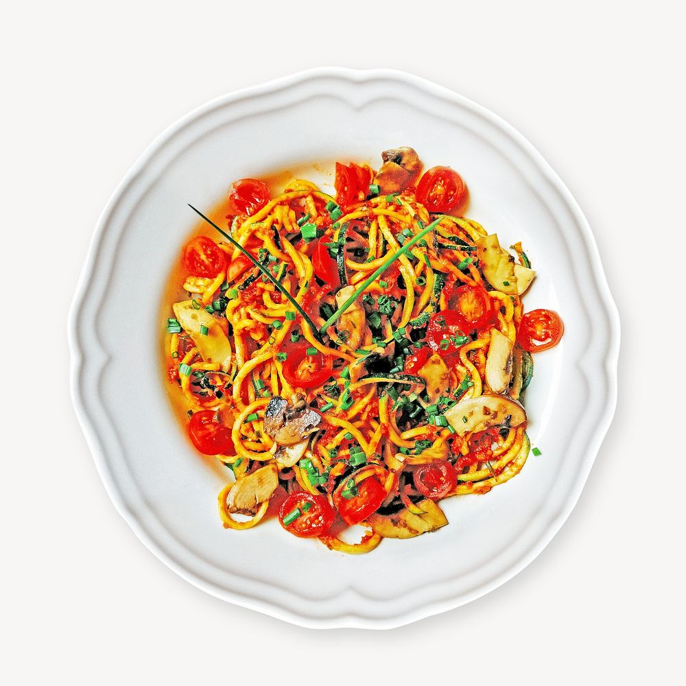 Pasta Italian food isolated image