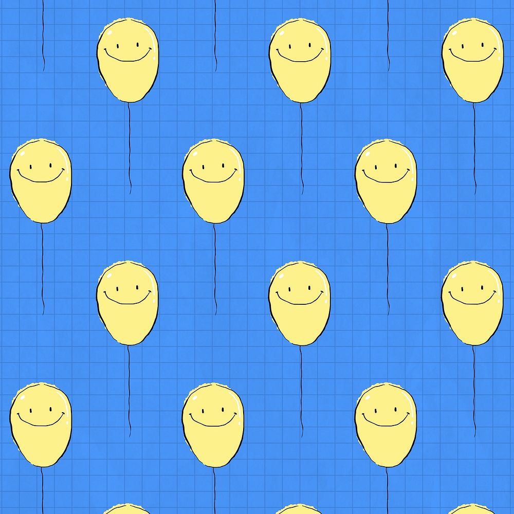 Happy balloon pattern background design