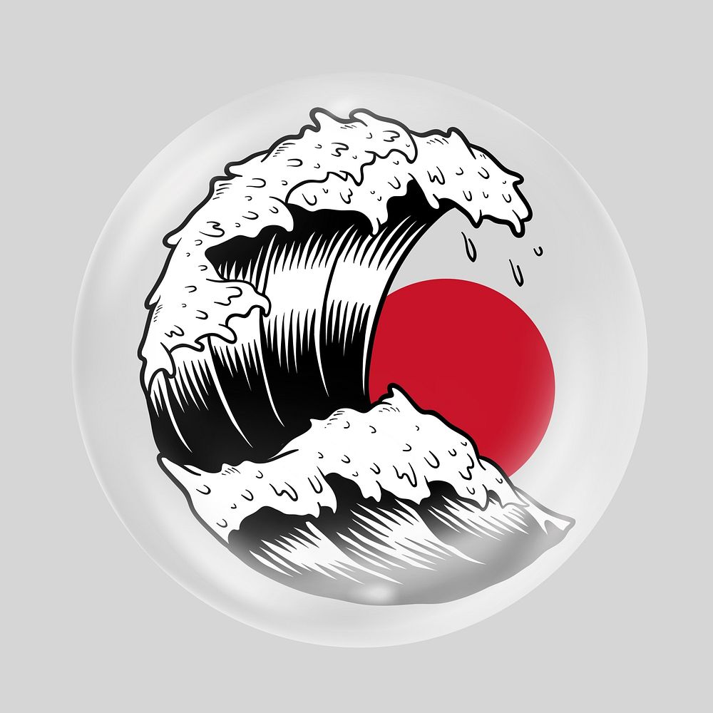 Japanese wave in bubble