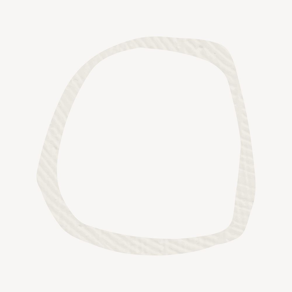 Beige paper textured circle frame vector